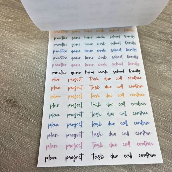 Rainbow Planner Stickers By Kellofaplan Volume Six Missing Two Stickers - Picture 6 of 16